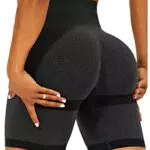 Damen Leggings High Waist Push Up für Yoga und Fitness - Dunkelgrau