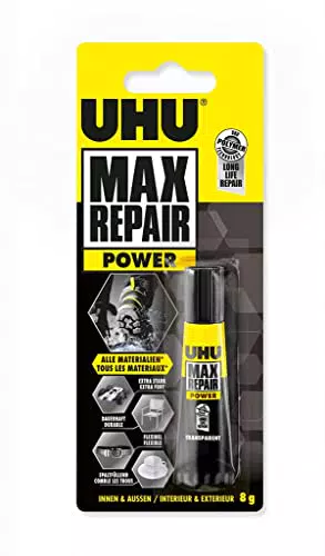 UHU Max Repair POWER Tube - Starker Reparaturkleber für alle Materialien - Innen und Außen geeignet