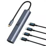 USB C Hub 10Gbps 4 Port Verteiler für Laptop - Kompatibel mit MacBook Pro, iPad Pro, MacBook Air, Dell XPS, Huawei, Lenovo, HP, Surface Book