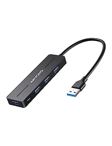 ANYOYO USB Hub 4 Port USB 3.0 Verteiler für iMac, Mac, MacBook, Notebook, Laptop