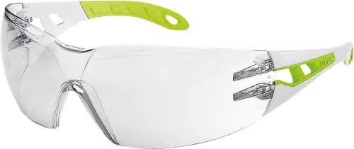 Uvex Pheos S HC/AF Schutzbrille - Transparent/Creme-Lime