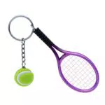 Tennis Schlüsselanhänger mit Mini-Schläger Charme - Sport Geschenk