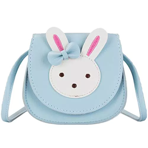 Ostern Hase Geldbörse aus Leder für Mädchen - Niedliche Crossbody Tasche