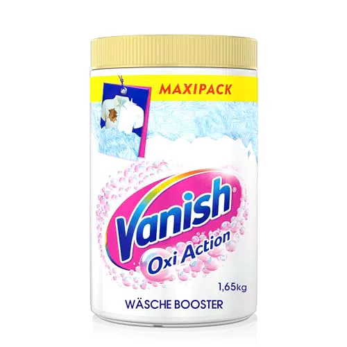 Vanish Fleckenentferner und Wäsche-Booster Pulver - Ohne Chlor - Für weiße Wäsche