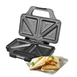 Sandwichmaker Venga SM 3008 mit extra tiefen Platten - 900 W - Schwarz/Edelstahl