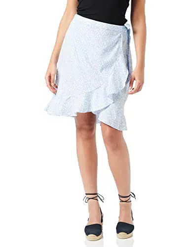Vero Moda Damen Blauer Glockenrock