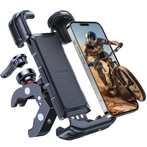 Handyhalterung Fahrrad VICSEED - Diebstahlschutz - 360° drehbar - Handyhalterung Motorrad für iPhone Samsung