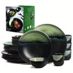 Villory Hacienda Sopia Geschirrset - Modernes Tafelservice aus Steingut - Komplettes Essgeschirr-Set - Hochwertige Verpackung