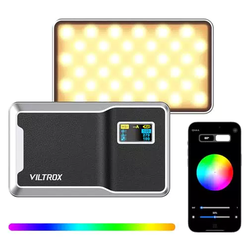VILTROX RGB Video Licht mit Bluetooth Steuerung für Kameraaufnahmen