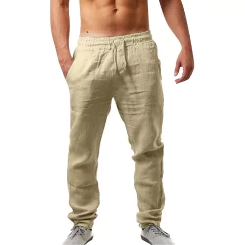 Leinenhose Herren mit Kordelzug - Leichte Sommerhose für Männer