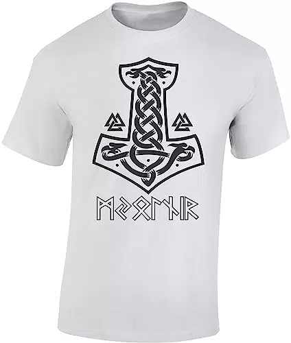 Wikinger Tshirt Herren | Mjölnir T-Shirt für Männer