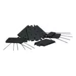 Windhager Vogelabwehr Taubenabwehr: Starter-Set mit Taubenspikes aus PVC und Edelstahl
