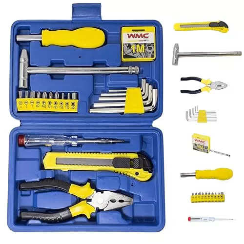WMC Tools Werkzeugset - Ideal für Zuhause, Wohnung und Garage
