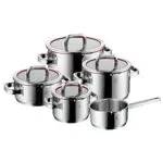 WMF Function 4 Topfset Induktion mit Glasdeckel und Abgießfunktionen