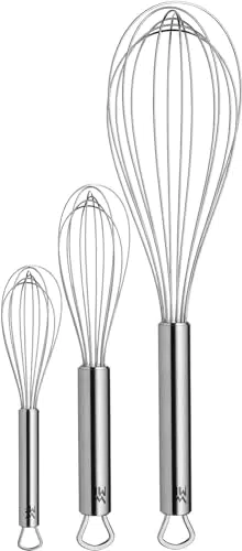 WMF Profi Plus Schneebesen Set - Edelstahl Rührbesen und Quirl, spülmaschinengeeignet