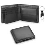 WONSEFOO Herren Geldbörse aus Leder mit RFID Schutz und Geschenkbox