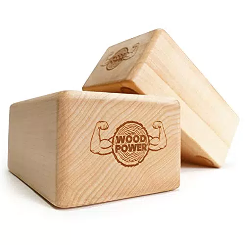 WOODPOWER® BalanceBlocks - Handstand-Klötze & Yoga Block in einem - Unterstützung für Handgelenke beim Training