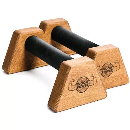Holz-Parallettes von WOODPOWER® für gelenkschonendes Training im Indoor & Outdoor