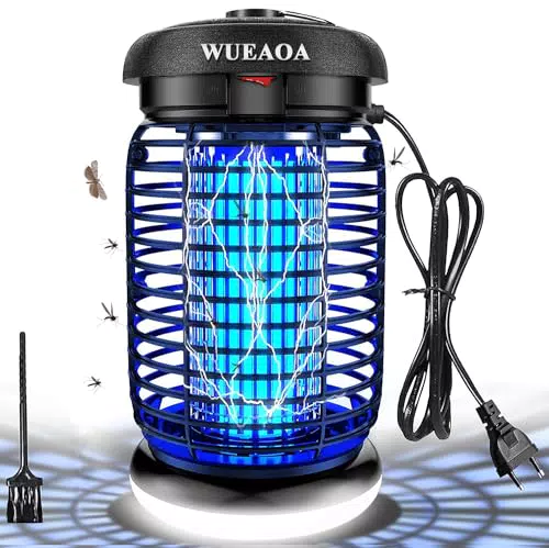 Insektenvernichter elektrisch mit LED Lampe - Effektive Mückenabwehr und Wasserdicht IPX4