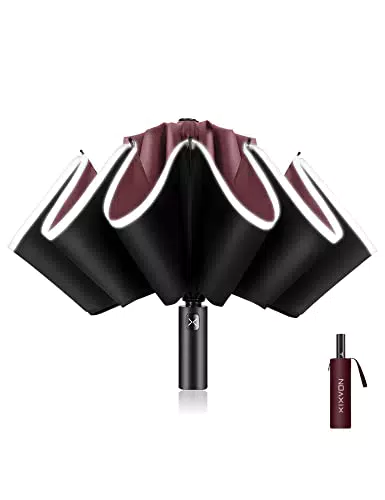 XIXVON Taschenschirm Pro | UV-Schutz LSF 50+ | Winddicht & Stabil | Automatisch & Tragbar