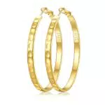 Gold Creolen für Damen - Hypoallergene Vergoldete Ohrringe