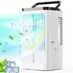 YEBABFIT Mobile Klimaanlage Luftkühler mit 4 Windgeschwindigkeiten und 1200ml Wassertank