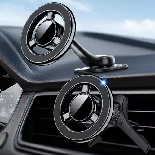 Auto Handyhalterung für iPhone - Starke Magnete, Mag-Safe Autohalterung
