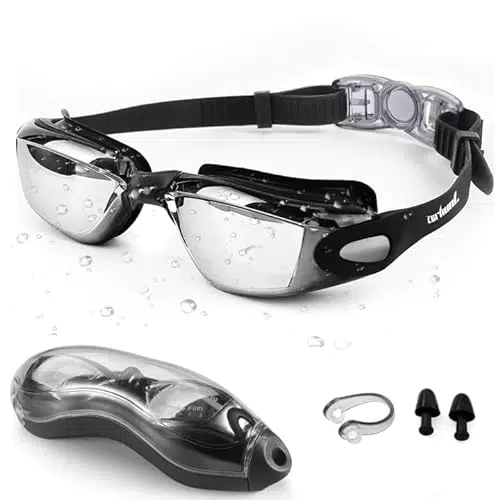 Schwimmbrille Zerhunt für Herren, Damen und Jugendliche - Antibeschlag und UV-Schutz