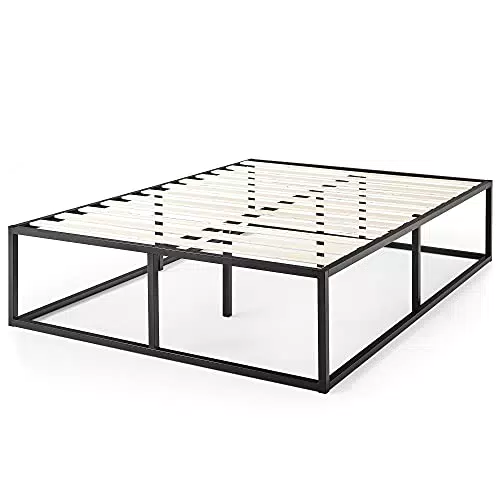 ZINUS Joseph 25 cm Metallrahmenbett, Lattenrost, Holzlattenunterstützung