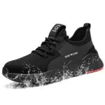 Sicherheitsschuhe von ZOEASHLEY für Herren und Damen - Wasserdicht, rutschfest, atmungsaktiv - Stahlkappenschuhe in Schwarz