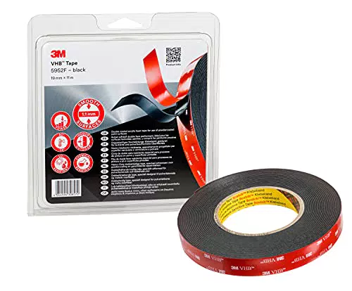 3M VHB 5952F Doppelseitiges Montageklebeband für starke und dauerhafte Verbindungen - 19mm x 11m