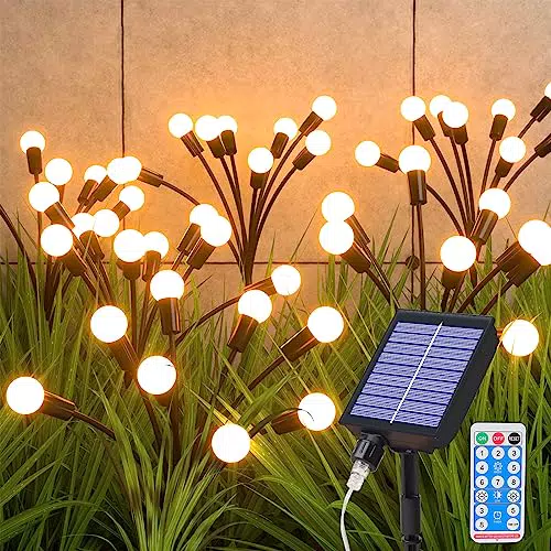 Solar Glühwürmchen Gartenlichter mit 32 LEDs - IP65 Wasserdicht - 8 Lichtmodi - Wiederaufladbar