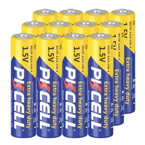 Hochleistungs-Zink-Kohle-Batterien für Fernbedienungen und Spielzeug - 12 Stück