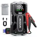 ACEZUK Starthilfe Powerbank 3000A 12V für Auto, SUV und Motorrad mit LED-Taschenlampe