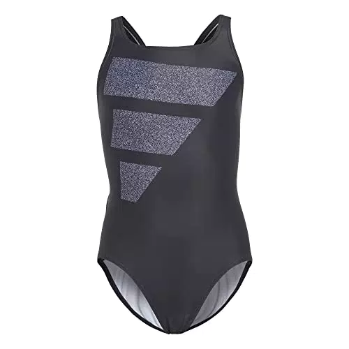 Adidas Mädchen Badeanzug mit großen Streifen