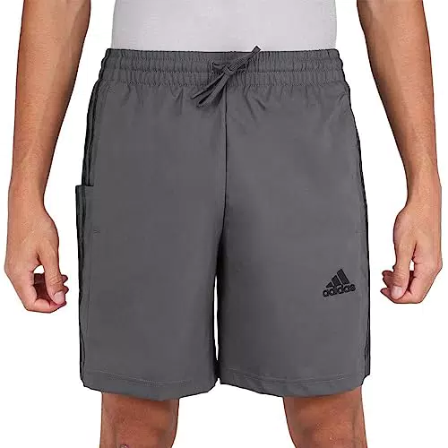 Adidas Herren Aeroready Essentials Chelsea Shorts 3-Stripes - Grau/Schwarz