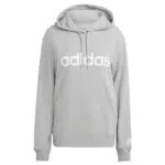 adidas Damen Sweatshirt IC4426 W LIN FT HD - Schwarz/Weiß