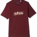 adidas Herren Grafik T-Shirt Linear Illustration - Rot