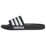 Adidas Adilette Dusch-Schlappen, Rot / Weiß, Größe 44