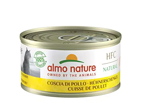 Almo Nature HFC Natur Katzenfutter - Hühnerschenkel, 24er Pack