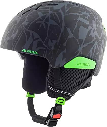 ALPINA PIZI - Sicherer, Bruchfester & Individuell Anpassbarer Skihelm Mit Abnehmbaren Ohrenpolstern Für Kinder