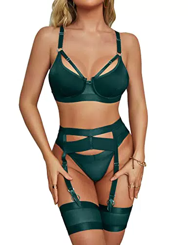 Damen Dessous Set mit Bügel-BH und Höschen - Anggrek.