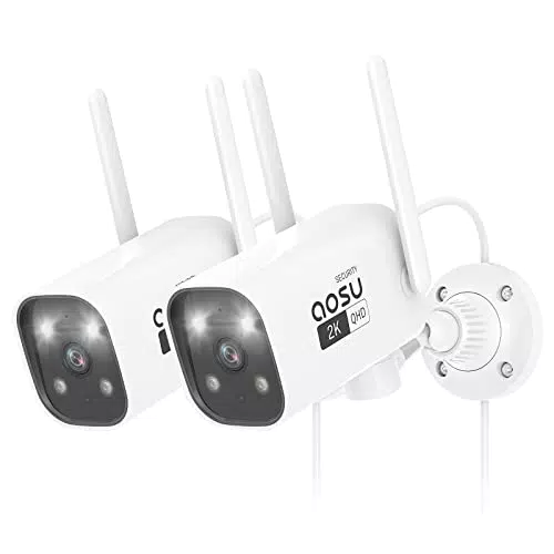 AOSU Überwachungskamera für den Außenbereich mit 5 GHz WLAN und App-Steuerung