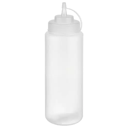 APS Quetschflasche 1.025 ml mit Schraubdeckel aus Polyethylen, transparent