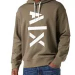Armani Exchange Herren Hoodie mit kontrastierendem Logo