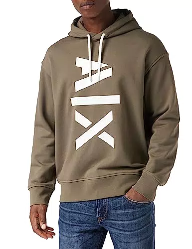 Armani Exchange Herren Hoodie mit kontrastierendem Logo