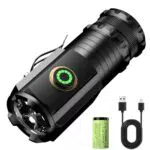 LED Taschenlampe Mini Extrem Hell, Wiederaufladbar, 5 Lichtmodi, IPX6 Wasserdicht