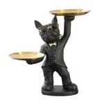 Moderne Französische Bulldogge Skulptur für Wohnzimmer und Flur
