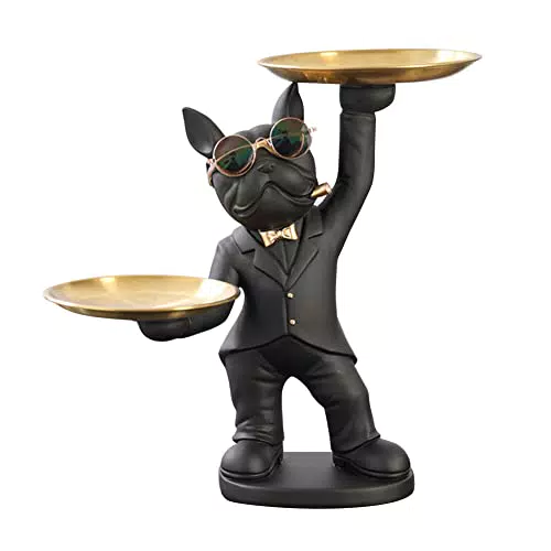 Moderne Französische Bulldogge Skulptur für Wohnzimmer und Flur