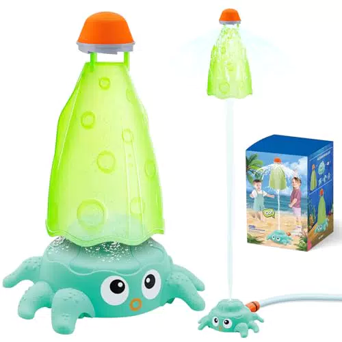 Babyhelen Wassersprinkler Spielzeug – Lustige Wasserrakete für Kinder im Sommer